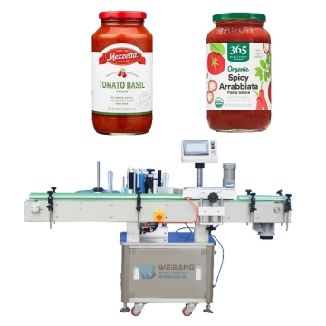 Automatic Liquid Sauce Bottles Jars Cans Labeling Machine