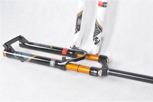 New aluminium alloy MTB bike manual lockout fork 26" inch magnesium mountain bicycle air suspension MTB bicycle fork