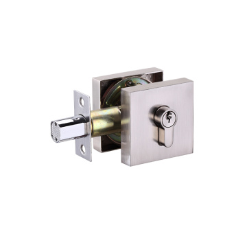 Grado 1-2 Zinc-aley Keyed Square Deadbolt Cerradura de la puerta