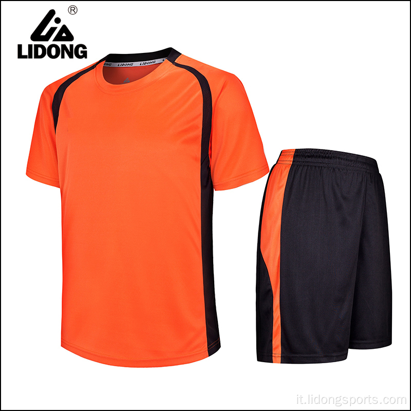 Soccer Team Uniform Men Blank Maglie da calcio Set