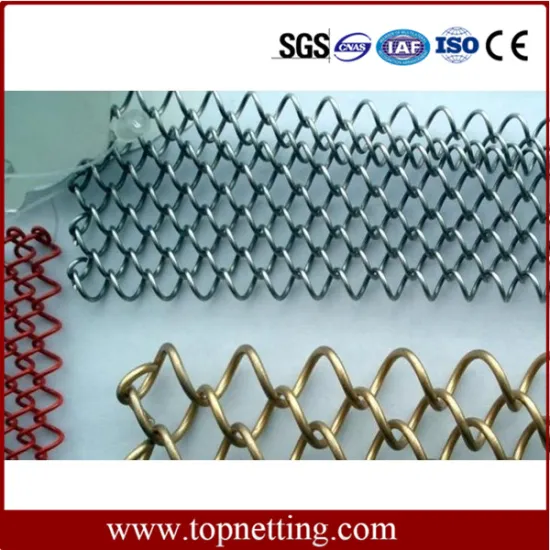 Multi-Color Decorative Metal Mesh Chain Link Curtain