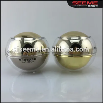 Base cream cosmetic jar plastic pmma apple jars acrylic beauty cream jars