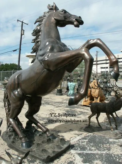 Cast Copper Horse Statue Sculpture (BAS-M026)