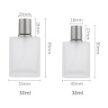 50ml Empty Frosted Glass Spray Bottles Perfume Atomizer