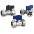 Butterfly handle stainless steel brass ball valve