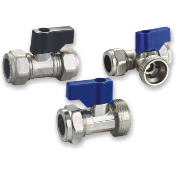 Butterfly handle stainless steel brass ball valve