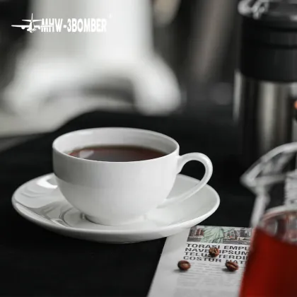 Best Selling 300ml Bone China Reusable Ceramic Espresso Coffee Cup