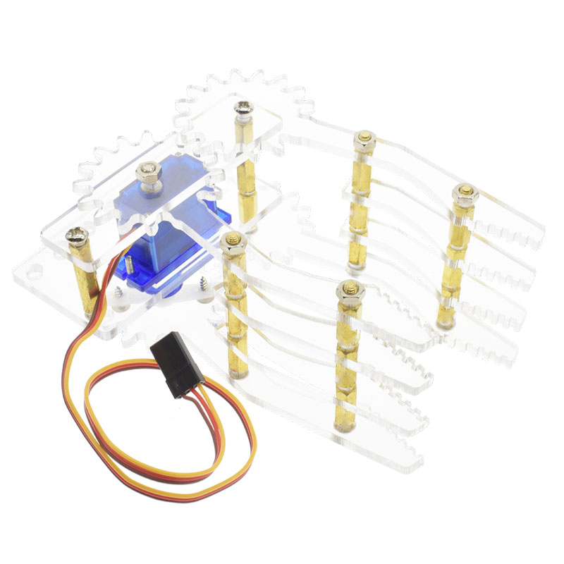 Wavgat Acrylic Robot Claw Manipulator Arm Sg90 Servos Smart Robot