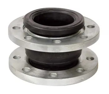American Flexible Rubber Joint Single Sphere Galvanized Garbon Steel Flange Connecting