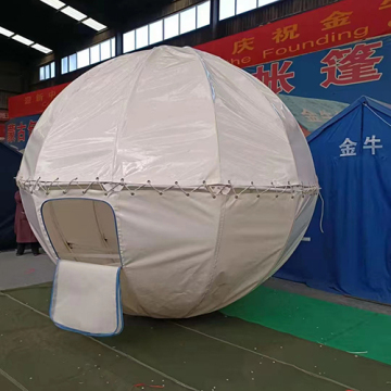 Large spherical tent customized