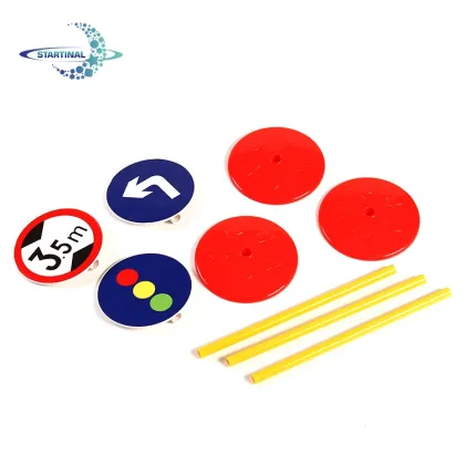 Preschool Educational Toys: Popular Sports-themed Plastic Signs and Traffic Design Toys