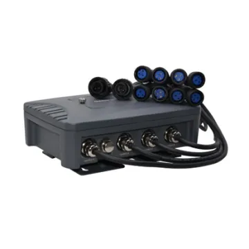 Waterproof Die-Cast Aluminum Outdoor 8-Way DMX Splitter for Stage Lights Equipment