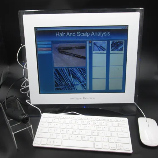 Computer style touch screen hair and scalp analysis testing scanner equipment for sale