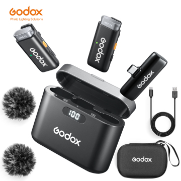 GODOX WES1 WES2 Wireless Microphone System for Live Broadcast and Camera