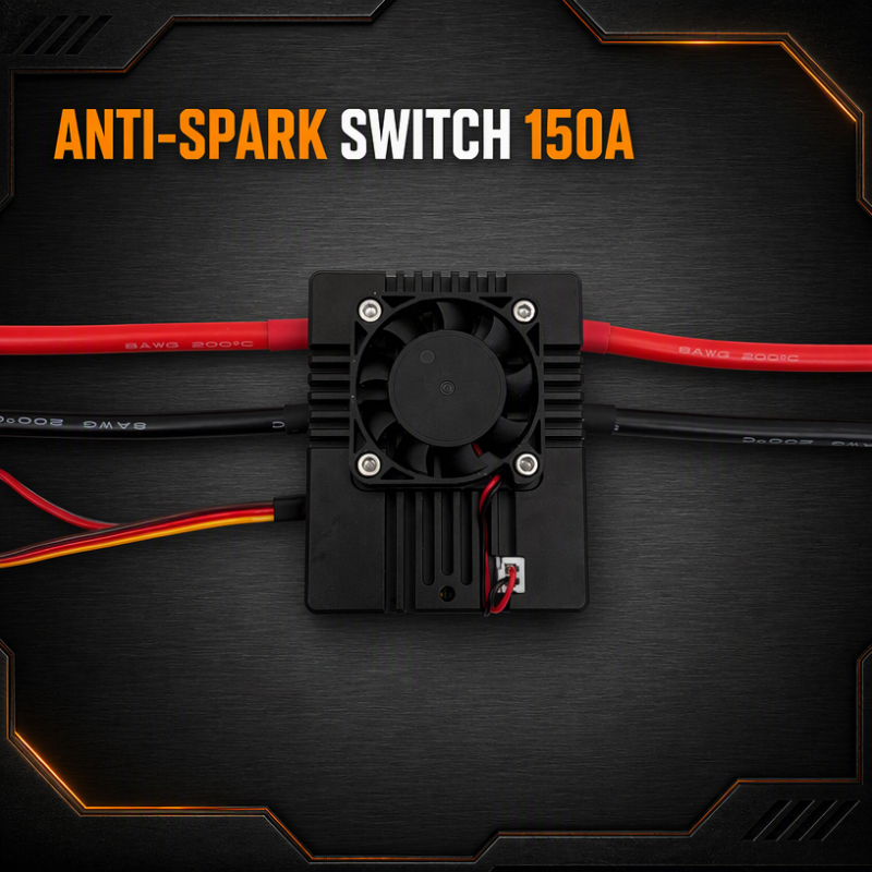 Anti-spark Switch 150A Anti Spark Module with Aluminum Base for Robot/Car/Boat