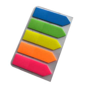 Wholesale Transparent Sticky Notes - 5 Colours, Cheap Office Memo Pads
