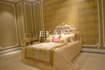 King wood platform bed / indian bed designs