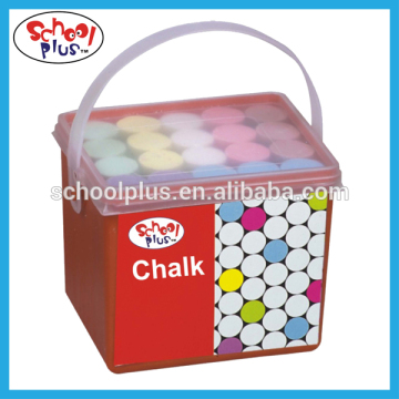 School chalk in plastic box