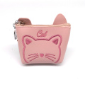 Cartoon cat style PU cion purse