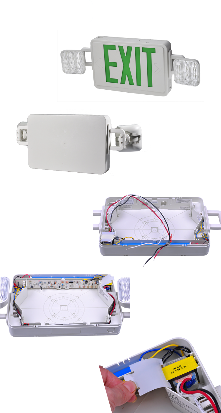 Export aluminium 90 minutes emergency light exit sign