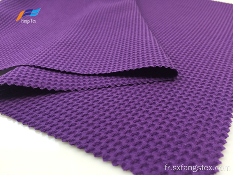 100% polyester 180D CEY tissu jacquard à bulles violet