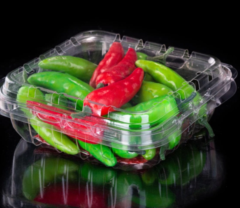 Vegetable packaging box for easy transportation