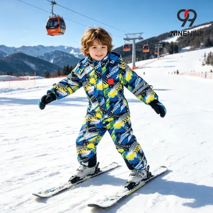 Kids` Trendy Graffiti One Piece Suit