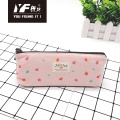 Small flower style embroidery cotton pencil case