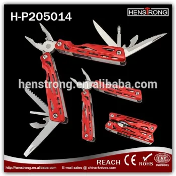 Classic Design Multi-function Flat Nose Pliers with Partial Serrated Knife