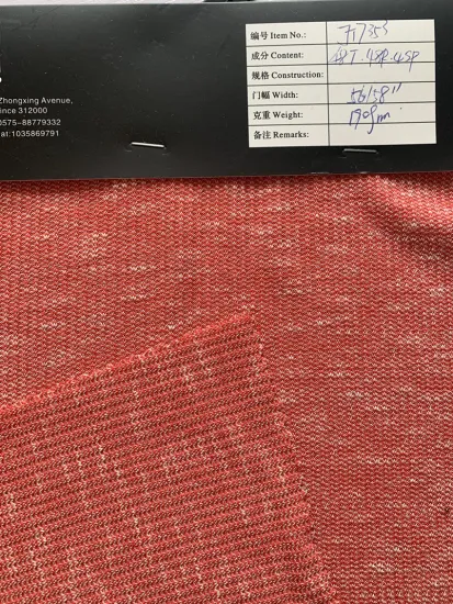 White Speckle 48T/48R/4SP Width 56/58 Red Fabric