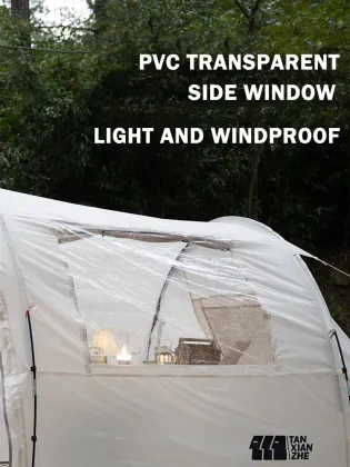 Family Tent with Rainproof and Sunproof Canopy - Portable Camping Equipment