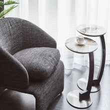 Kurve Side Table Couchtisch weiß