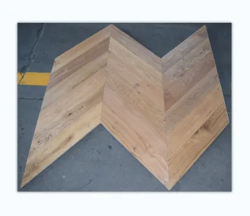 Oak Fishbone Parquet Wood Flooring Oiled Wire Brushed