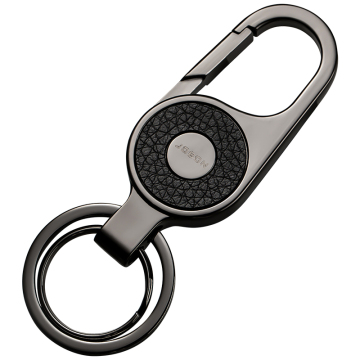 Custom Logo Leather Keychains with Gift Box Packing - High Quality Metal Car Keychain