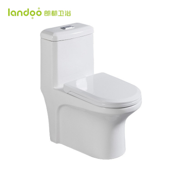 LANDOO Ceramic One Piece Toilet with Bidet and Strong Flow Siphonic Sanitary Ware