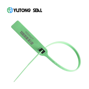 Strap safety lock security pull tight plastic container seal