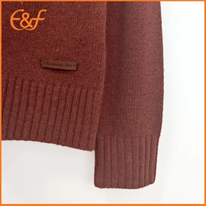 Mens Red Acrylic Sweater Stylish Sweaters For Guys