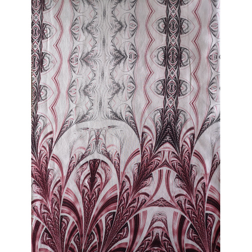 Border Design Rayon Poplin Utskrift Bred Bredd Tyg