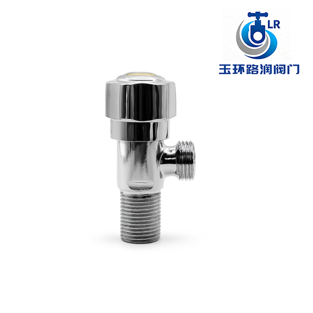 Krom Kaplama Pirinç Açılı Vana