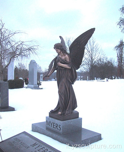 Scultura decorazione in bronzo statua di angelo in vendita