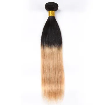 1b/27 straight colored hair extension human hair