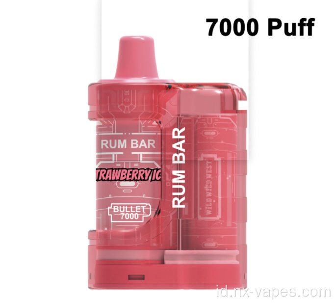 Rum Bar Bullet 7000 Puffs Disposable Vapes
