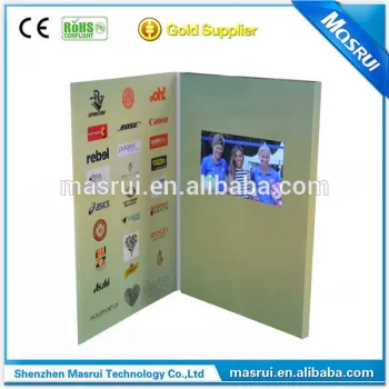 4.3 inch A4 256MB LCD digital catalogue video greeting card video brochure for USA MARKET