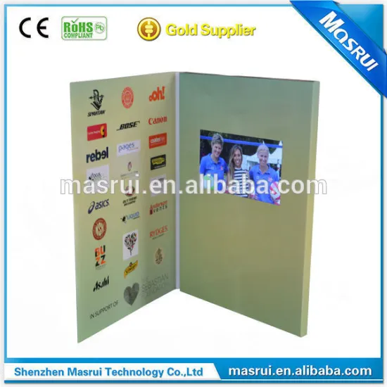 4.3 inch A4 256MB LCD digital catalogue video greeting card video brochure for USA MARKET