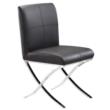 wholesale dining chairs PU Leather restaurant dining room chair metal furniture manufacture SY-835B