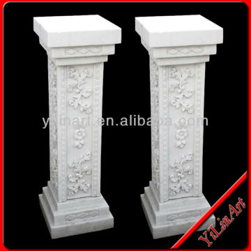 Natural White Marble Decorative Wedding Pillars Columns (YL-L027)