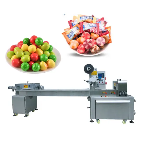 High Speed Flow Pack Machinery for Small Cotton Soft Hard Lollipop Pillows