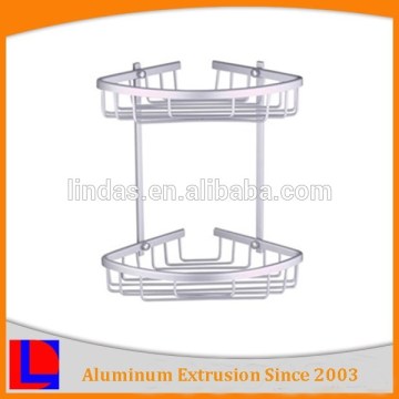 Double tier decorative triangle shelf for foam in bathroom