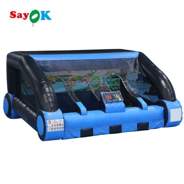Inflatable Interactive Basketball Bouncer Games: Commercial Shooting Court
