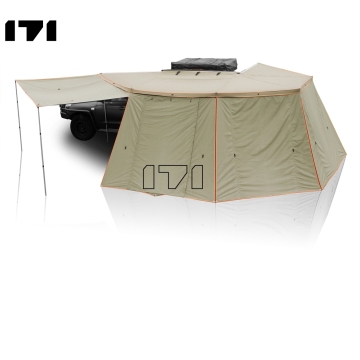  Heavy Duty Roof Top Powered RV Awning for Luxury Canvas Tents
